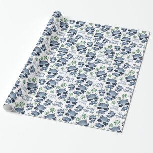 Papel De Regalo Animales de la selva Cute Raccoon Feliz cumpleaños