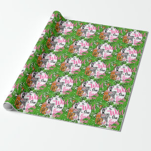 Papel De Regalo Animales de Safari   animales de la jungla   bosqu