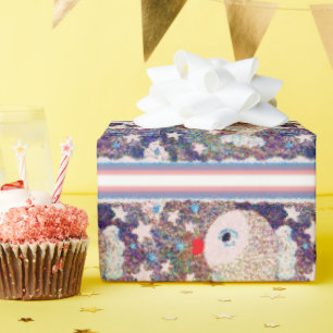 Papel De Regalo Animales Lindos y Caprichosos con Patrón de Estrel