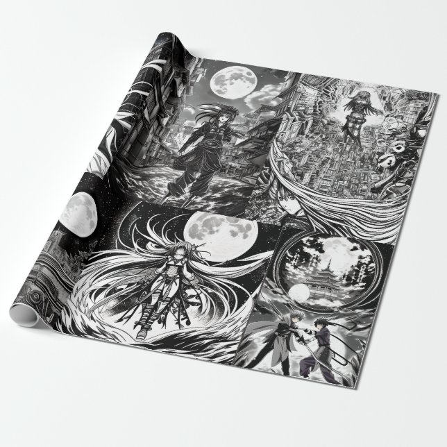 Papel De Regalo Anime Coloring Book (Desenrollado)