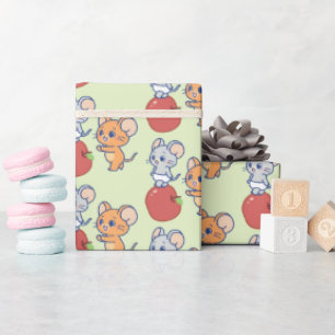 Papel De Regalo Anime Tuffy y Jerry Apple Rolling