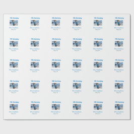 Papel De Regalo Aniversario boda agregar nombre año imagen par de