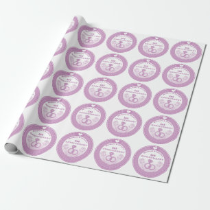 Papel De Regalo aniversario boda Lace mire cambiar el año