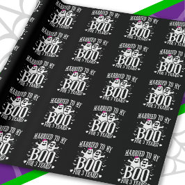 Papel De Regalo Aniversario de bodas de octubre Divertido 3er Aniv
