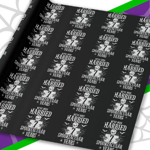 Papel De Regalo Aniversario de bodas número 7 Espeluznante de Hall