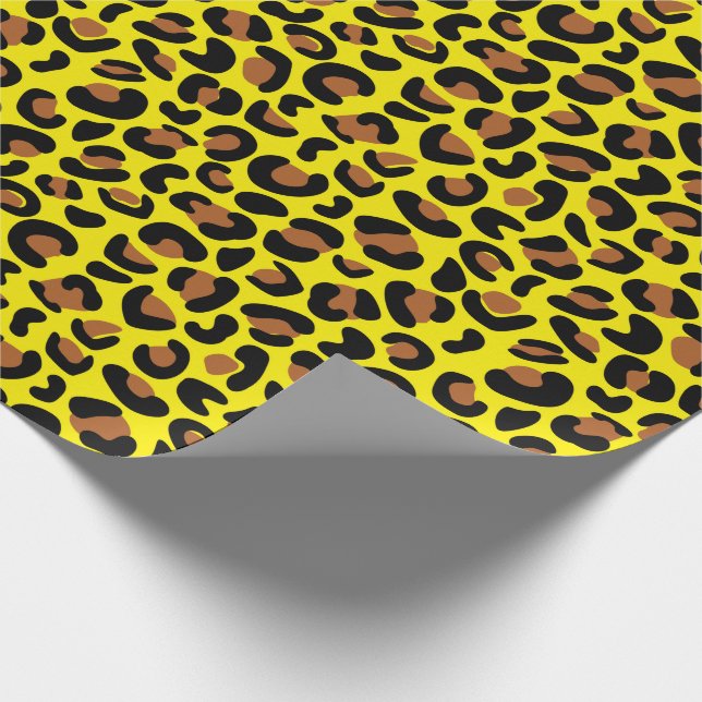 Papel De Regalo Aniversario de la impresión de Leopardo regalo ama (Esquina)