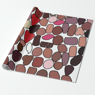 Papel De Regalo Aniversario de la pastelería de dulces de chocolat