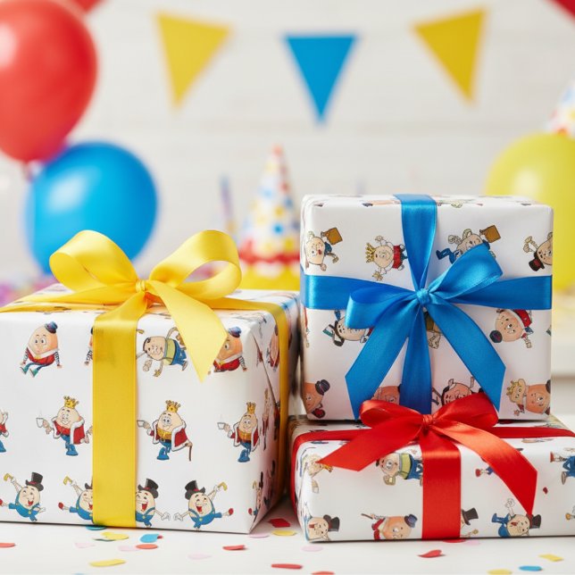 Papel De Regalo Aniversario de los niños de la Humpty Dumpty (Subido por el creador)