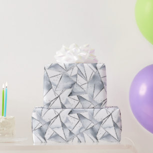 Papel De Regalo Aniversario del Confeti de Plata de Vainilla
