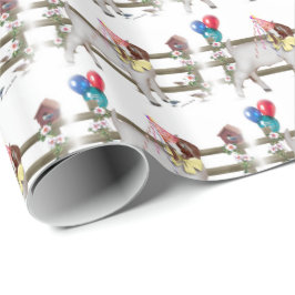 Papel De Regalo Aniversario del nacimiento del niño de la cabra de