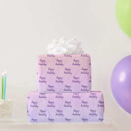 Papel De Regalo Aniversario del Resumen del Arcoiris