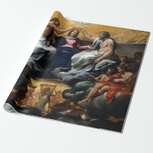 Papel De Regalo Annibale Carracci la coronación de la Virgen