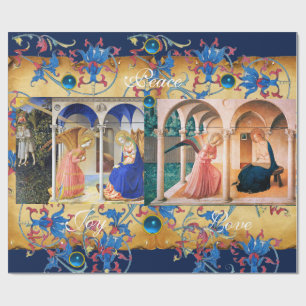 PAPEL DE REGALO ANNUNCIATION FRA ANGELICO PARCHE NAVIDADES