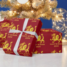 Año De Gradiente De Oro Del Dragón Rojo Zodiaco 20
