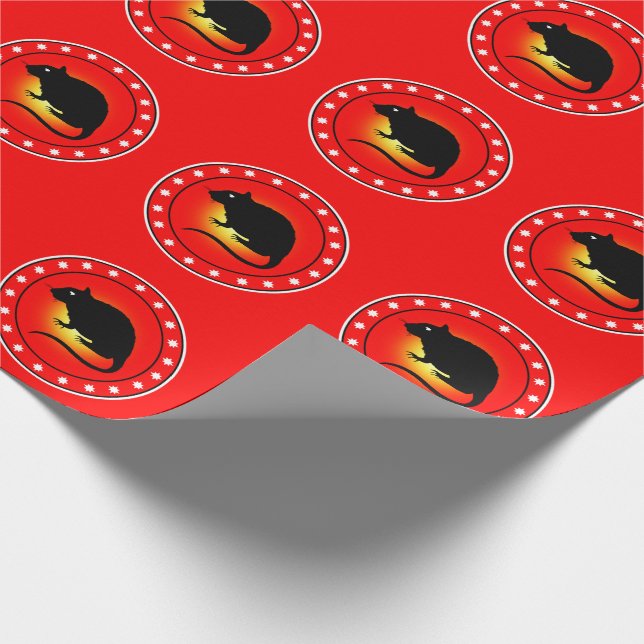 Papel De Regalo Año de la Rata (Esquina)