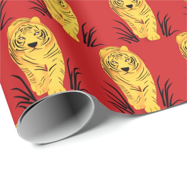 Papel De Regalo Año del Tigre (Esquina del rollo)
