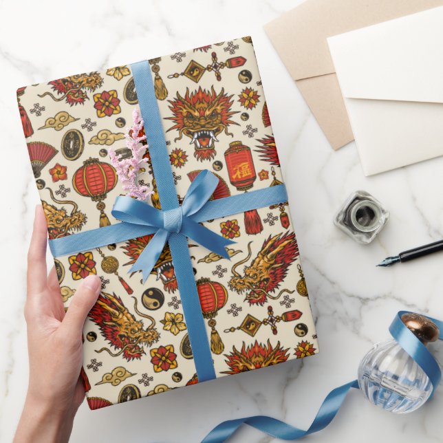 Papel De Regalo Año Nuevo Chino  (Regalar)