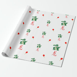 Papel De Regalo Año Nuevo Chino del Dragón