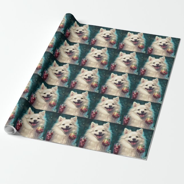 Papel De Regalo Año Nuevo Eskimo Estadounidense (Desenrollado)