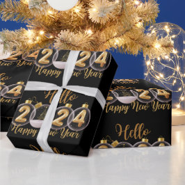 Papel De Regalo Año nuevo feliz de oro