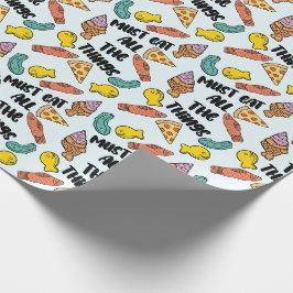 Papel De Regalo Ansia de embarazo lindo patrón de comida bebé Duch
