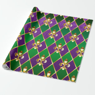 Papel De Regalo Antecedentes de joyas Mardi Gras