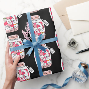 Papel De Regalo Antidepresivo para Gatos Regalo Divertido para Ama