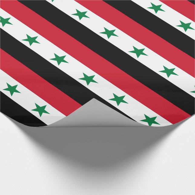 Papel De Regalo Antigua bandera de Siria (Esquina)