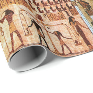 Papel De Regalo Antigua Corte de Muerte Egipcia Maat Godess