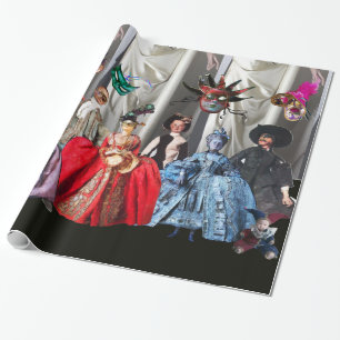 PAPEL DE REGALO ANTIGUAS BOMBAS ITALIANAS Y FIESTA MASQUERADE DE M