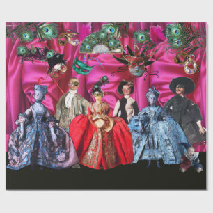 PAPEL DE REGALO ANTIGUAS BOMBAS ITALIANAS Y FIESTA MASQUERADE DE M