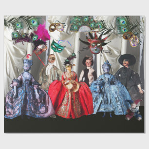 PAPEL DE REGALO ANTIGUAS BOMBAS ITALIANAS Y FIESTA MASQUERADE DE M