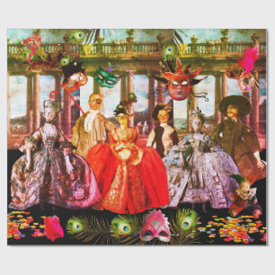 PAPEL DE REGALO ANTIGUAS BOMBAS ITALIANAS Y FIESTA MASQUERADE DE M
