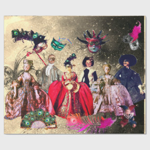 PAPEL DE REGALO ANTIGUAS BOMBAS ITALIANAS Y FIESTA MASQUERADE DE M