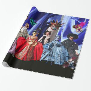 PAPEL DE REGALO ANTIGUAS BOMBAS ITALIANAS Y FIESTA MASQUERADE DE M