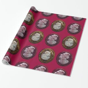 PAPEL DE REGALO ANTIGUAS CAMEO LADIES, GRAPES GRAPEVINAS Y OWL
