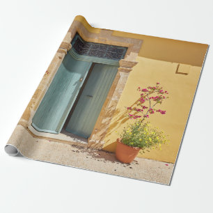 Papel De Regalo Antiguas puertas verdes auténticas en Nicosia Chip
