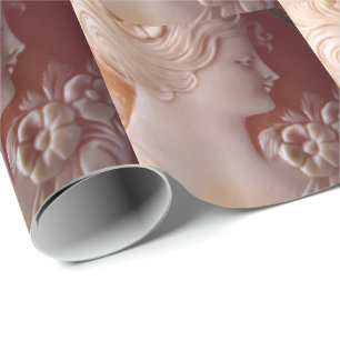 Papel De Regalo Antiguo Cameo