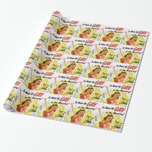 Papel De Regalo Antiguo "Despertar Gay"