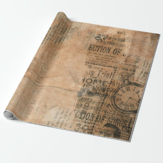 Papel De Regalo Antiguo diario viejo desgarrado