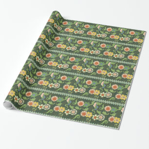 Papel De Regalo Antiguo patrón chino de cloisonné: jade verde