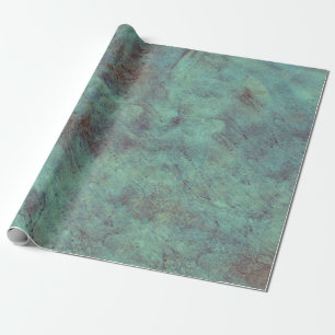 Papel De Regalo Antiguo viejo texturado Decoupage marrón Verde az