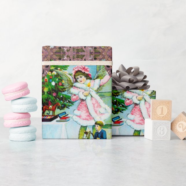 Papel De Regalo Antiguos Navidades de moda bajo el árbol (Baby Shower)