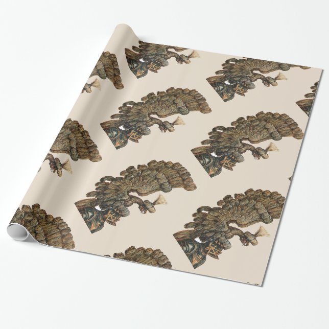 Papel De Regalo ANTIQUE KNIGHT HELMET CON ÁguiLA (Desenrollado)