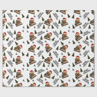 Papel De Regalo Antique Nut Christmas Wrapping Paper