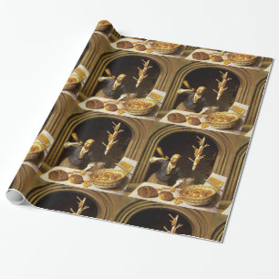 PAPEL DE REGALO ANTIQUE OVEN BAKER ,BAKERY BREAD TIENDA