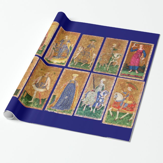 PAPEL DE REGALO ANTIQUE RENAISSANCE TAROTS (Desenrollado)