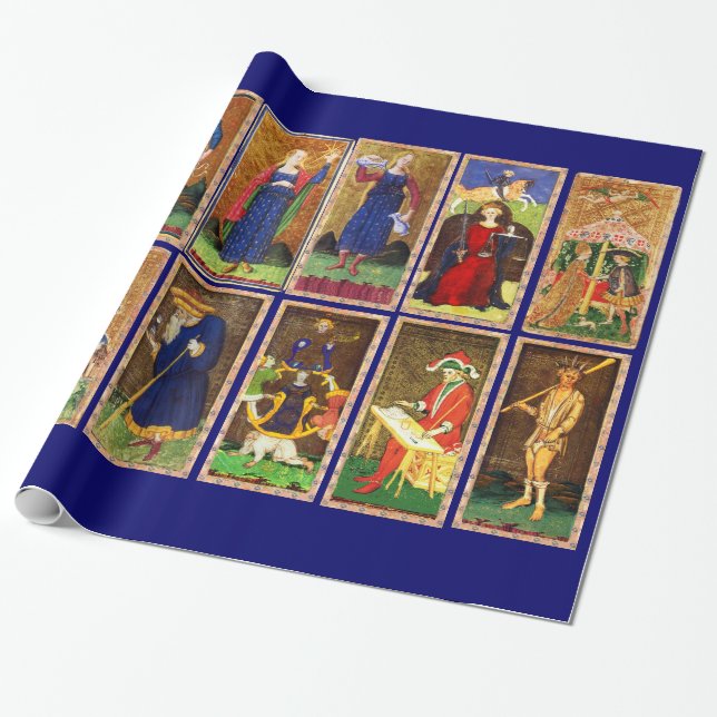 PAPEL DE REGALO ANTIQUE RENAISSANCE TAROTS (Desenrollado)