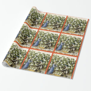 PAPEL DE REGALO ANTIQUE SQUASH HARVEST
