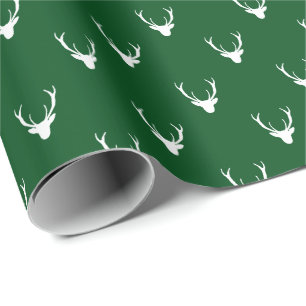 Papel De Regalo Antleras de Reno Rústicas Modernas Navideñas Festi